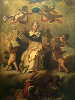 Santo Tomás de Aquino. Pintura de Acisclo Antonio Palomino